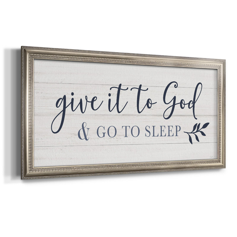 Argenta Give It to God - Single Picture Frame Print on Canvas, 29" H x 53" W x 2.5" D