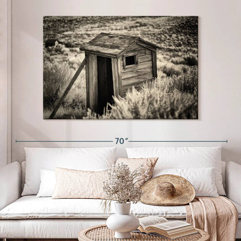 Lilie Ghost Town Outhouse I, H 34 po x l 51 po
