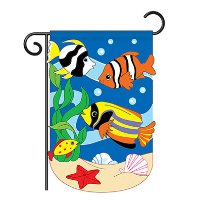 Double Sided 18.5'' H x 13'' W Polyester Garden Flag
