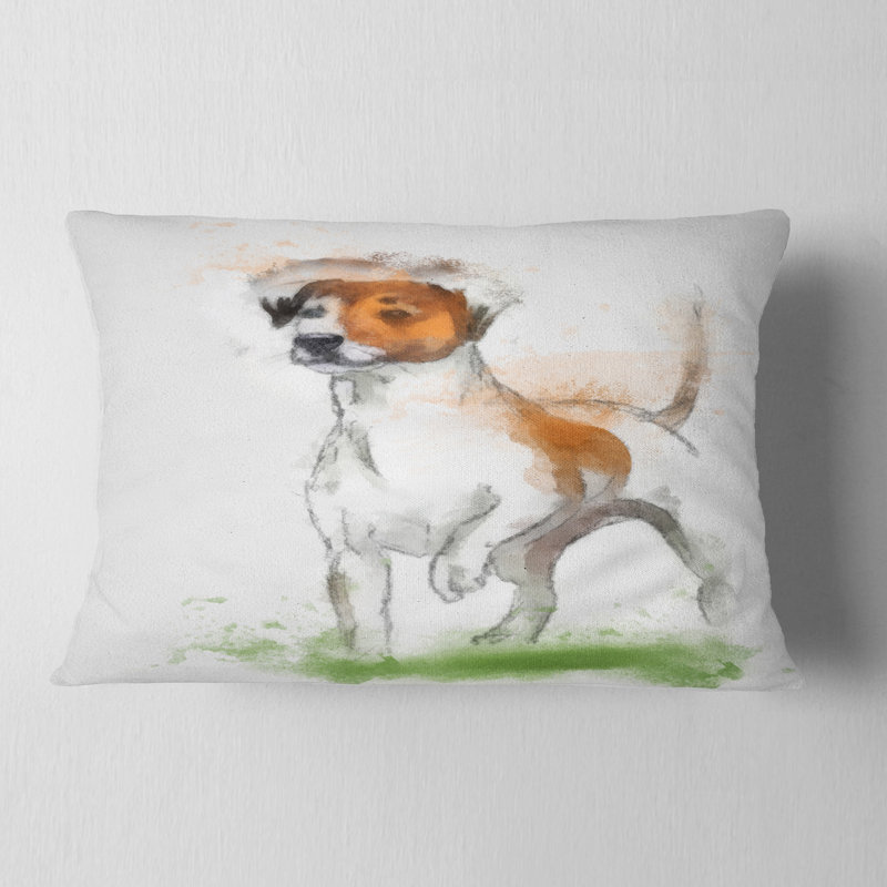 Coussin de herbe pour chien amusant animal