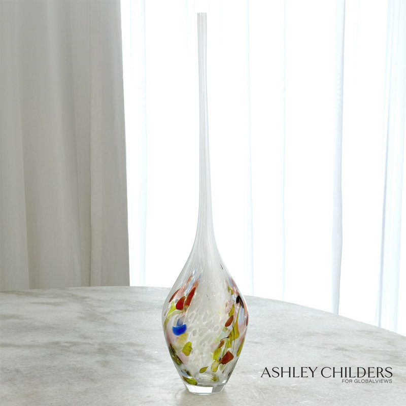 Long Stem Vase-Multicolor-Lg