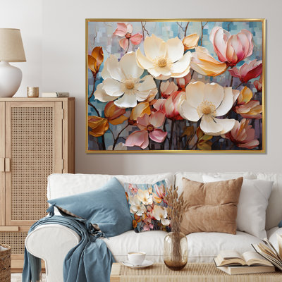 " White Pink Magnolias Magnolia Symphony II "