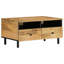 Soila Solid Wood Four Leg Coffee Table with Storage