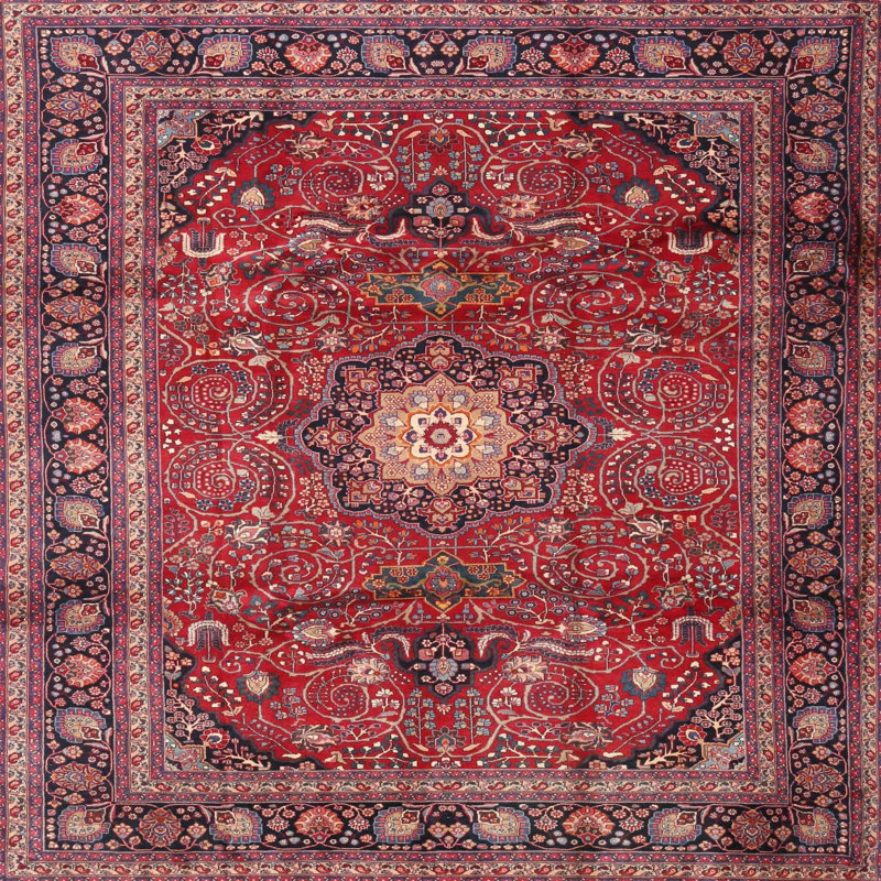 Girdler Oriental Indoor Rug, Square 5'