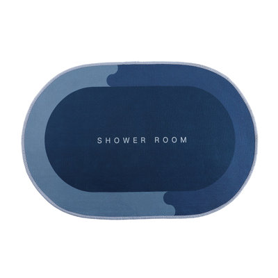 Tapis de salle de bain kbndieu Tapis de bain Tapis de salle de bain à envers sec super absorbant Tapis antidérapant lavable Tapis de douche pour devant la baignoire