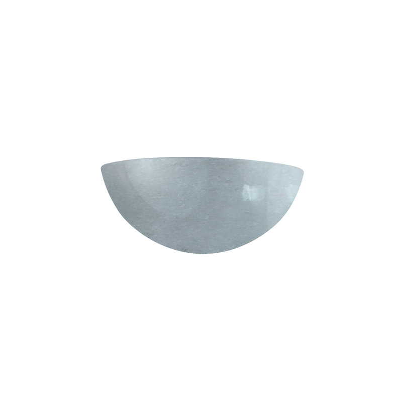 Raines Ceramic Flush Mounted Sconce, No, Gloss White/Gloss White