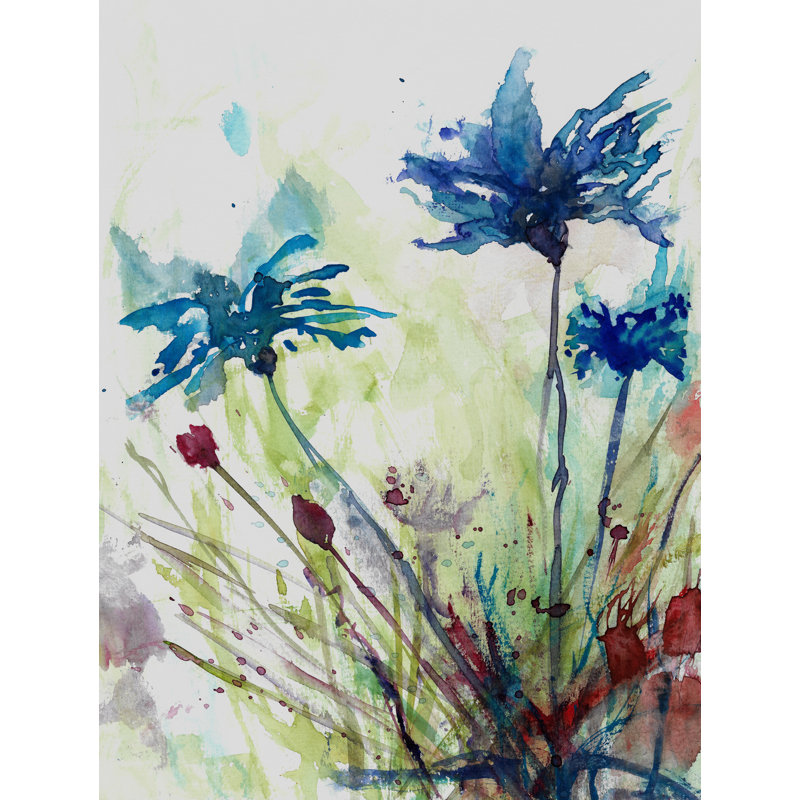 Fleurs sauvages par Angel Estevez, H 21,25 po x l 17,25 po