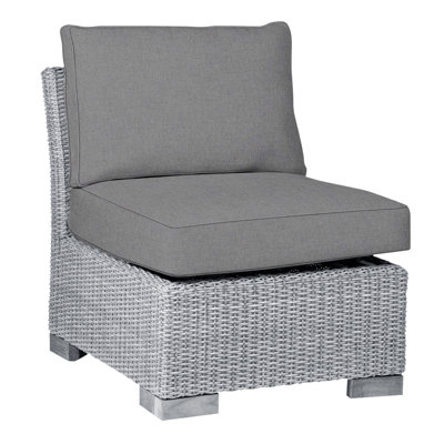 Fauteuil de chambre club tissé - Huître
