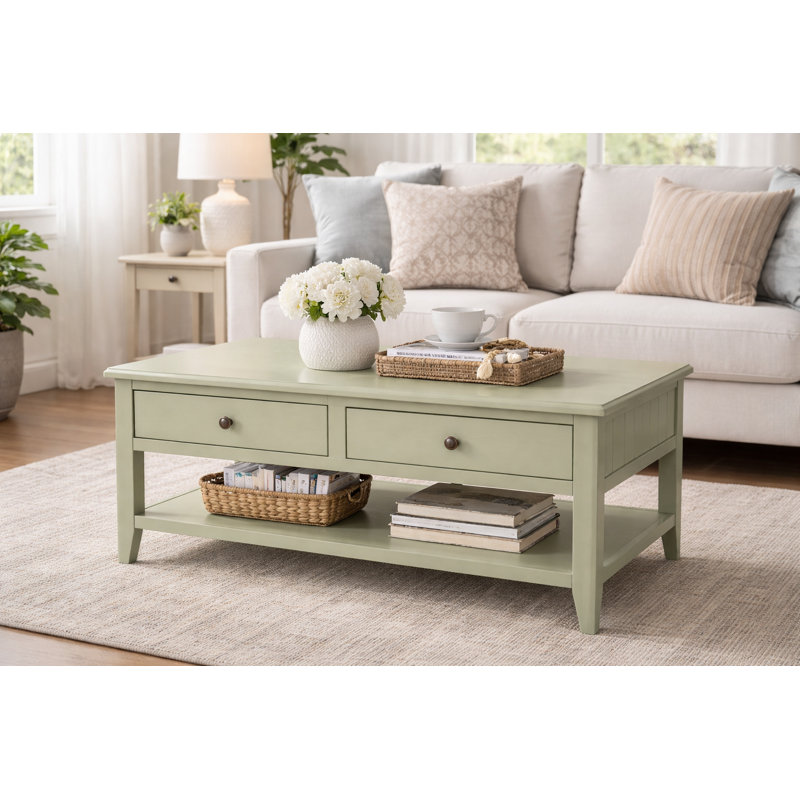 Table basse Beth, Vert