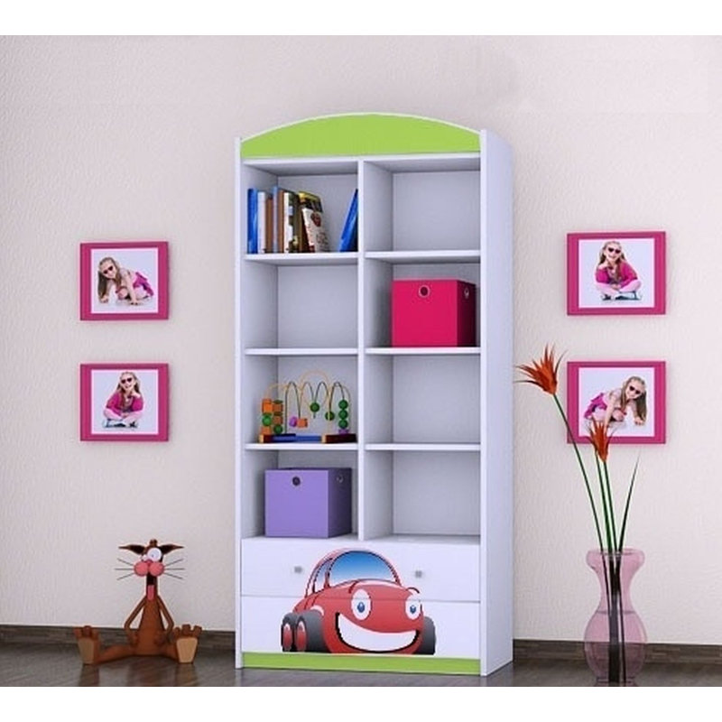Jillian 183cm H X 88cm W Kids Cube, Green