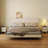 Narrow Solid Wood Nightstand with 2 Drawers-285118320-283522417