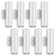 12'' Cylinder Integrated LED Hardwired Outdoor Wall Light Lantern Sconce