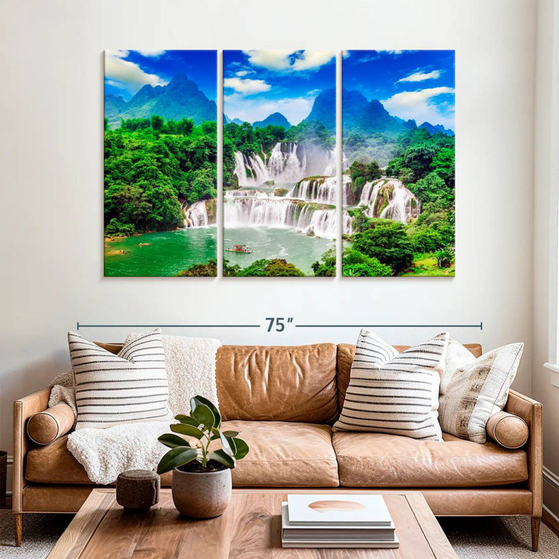 Alvord Chinese Waterfall, 42" H x 65" W