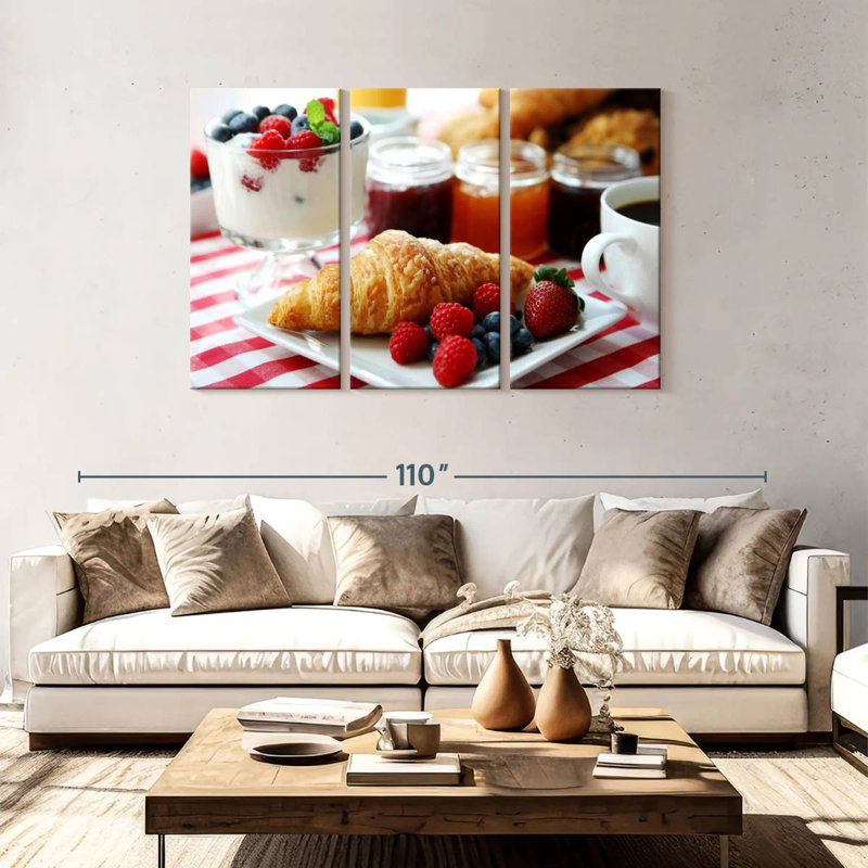 Yarlin croissant et baies, H 48 po x l 74 po