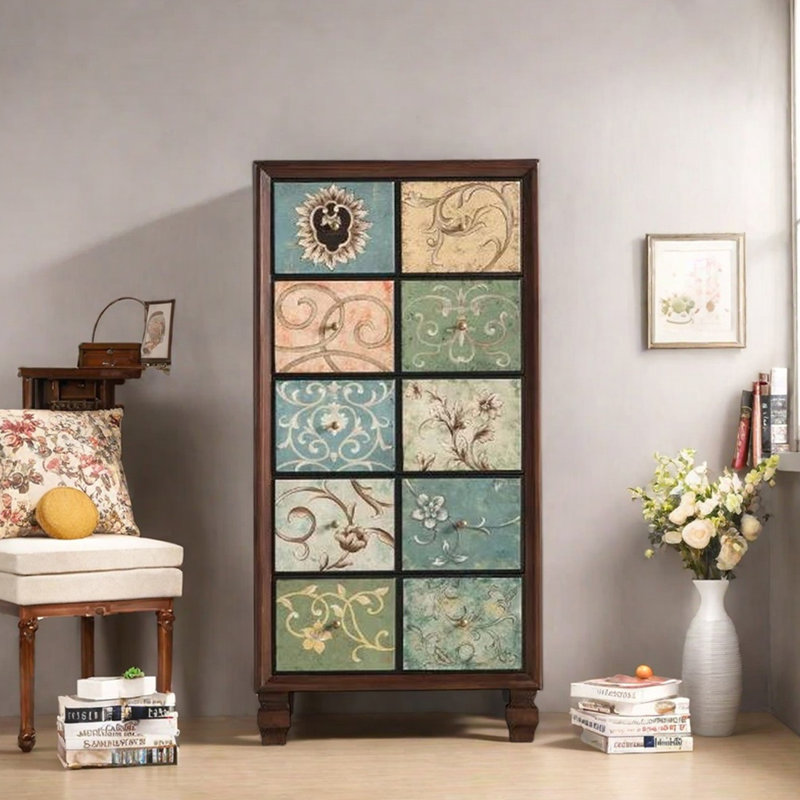 American country style drawer accent chest