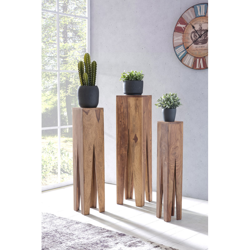 Kada Plant Stand - Set of 3, Acacia