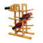 Atalyia Tabletop Wine Bottle & Glass Rack Brown