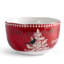 Ensemble de vaisselle en porcelaine rouge 12 pièces 222 Fifth 222 pièces - Service pour 4, assiette et bol