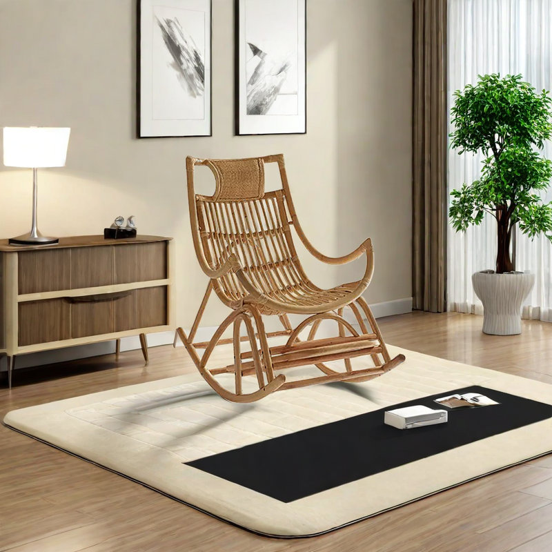 Chaise berçante en rotin Balcon Living Home