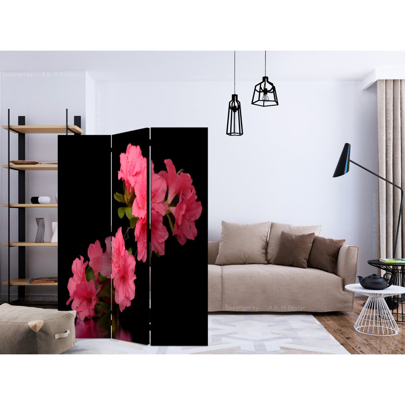 135cm W x 172cm H 3 - Panel Wood Folding Room Divider