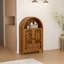 Armoire de rangement en bois avec tablette ouverte et portes de 44,48 po de hauteur