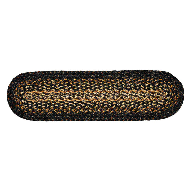 Tapis Chalres, L 28 po x P 8 po, Noir / brun / beige