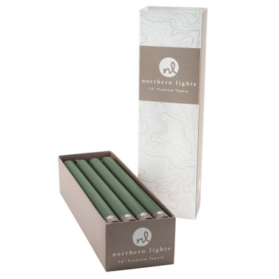 Northern Lights Unscented Taper Candle