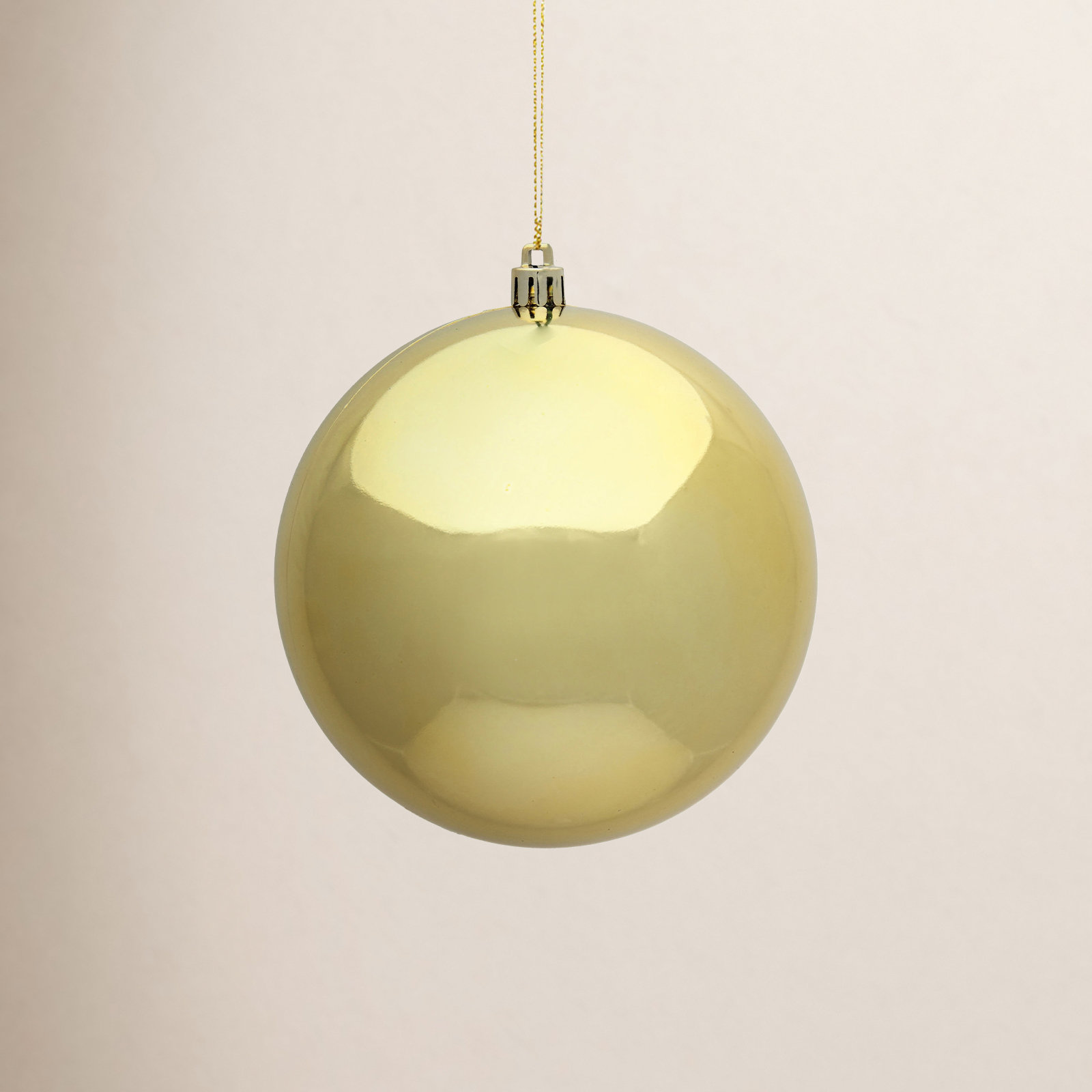 The Holiday Aisle® 6" Shatterproof Bauble, Gold