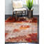 Tapis beige / brun / bourgogne Shively-50848944
