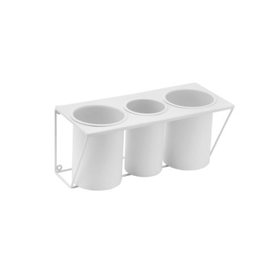 Wall Mount Hair Dryer Holder Hair Styling Product Care Tool Organizer Bath Supplies Accessories Tray Stand Storage Bathroom Steel (White) -  Hokku Designs, FB5251847B404CB7B43F00D0A985E6CD