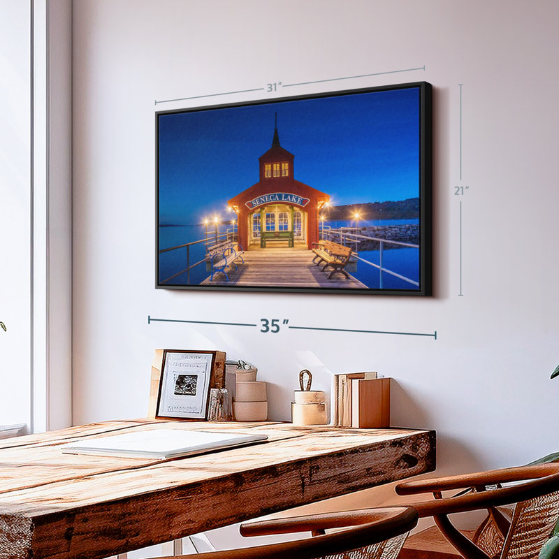 Nautique «Seneca Lake Pier Art mural», H 21 po x l 31 po