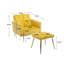 Chaise d'appoint avec accoudoirs et dossier réglables-91933817