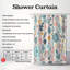 Rideau de douche standard 1 pièce Faint Doodle Whispers-37073378