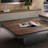 Italian square solid wood coffee table set-808765440
