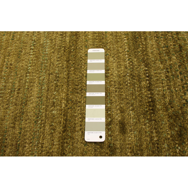 Tapis décoratif en laine de conception unique 4 pi 1 po x 6 pi 2 po audrys noué à la main