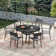 6-Person Outdoor Patio Dining Set With Metal Chairs