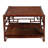 Bali & Pari Sebalio Tortoise Natural Rattan Coffee Table With Open Shelf – Vintage Style Center Table