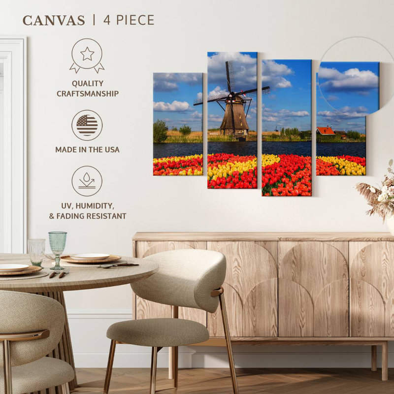 Nicci Tulips And Dutch Windmill