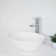 STYLISH 15-3/4"L White Oval Vessel Sink