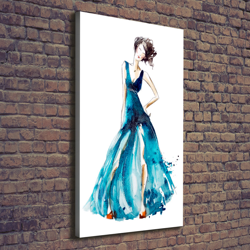 Fashion Illustration - Wrapped Canvas Print