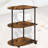 Semicircular Side Table - Brown