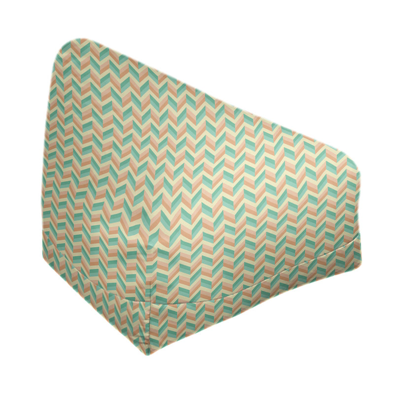 Petite chaise à sacs à billes & Leffel, H 86 po x L 2 po x P 43 po, Vert / orange, Pas de bourre