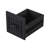 Black Kitchen Island With Folding Countertop, 6 Drawers & Charging Ports 56" Cart Vertical Stripe Adjustable Shelves,-1439579130