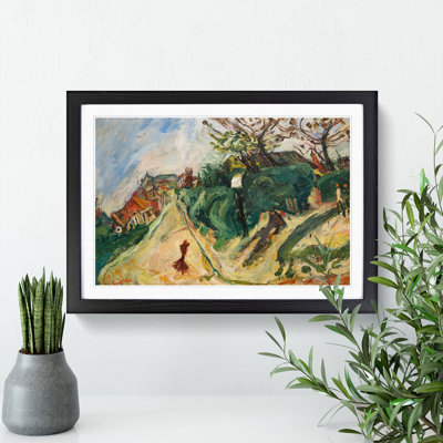 Landscape with Figure by Chaim Soutine - Picture Frame Painting