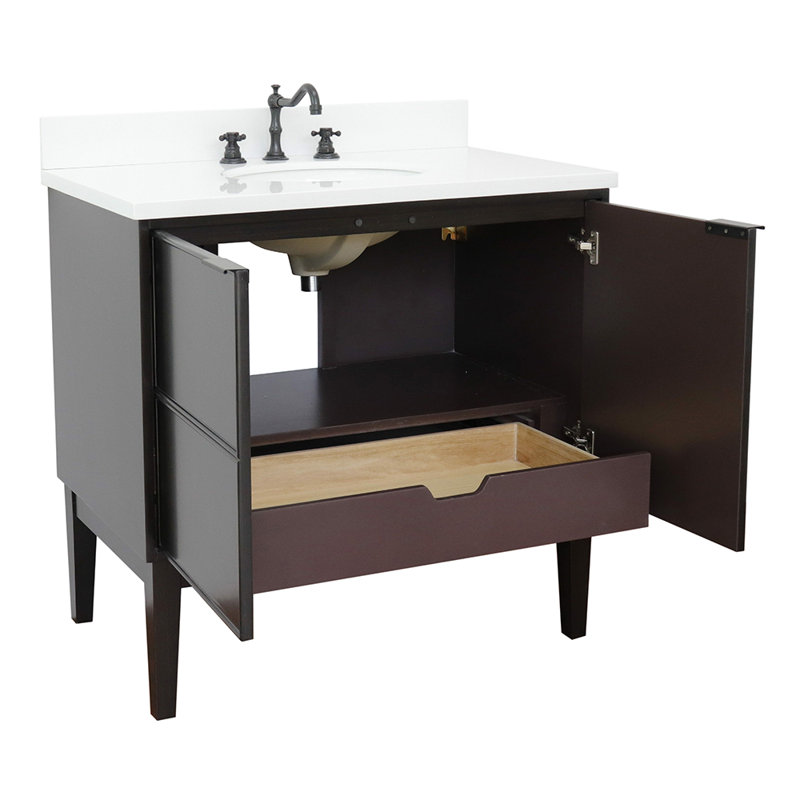 Ensemble de meuble-lavabo de salle de bain simple 37 po Encina
