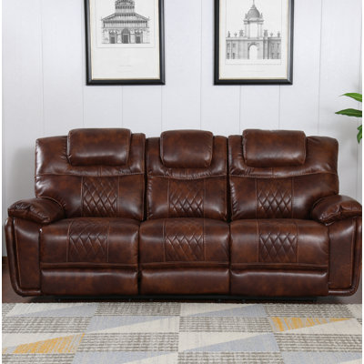 Levant 85'' Faux Leather Power Reclining Sofa
