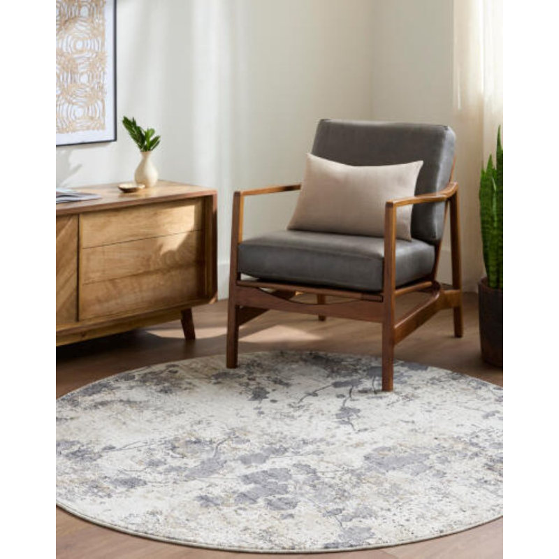 Kirima Machine Woven Area Rug, Round 6'7"