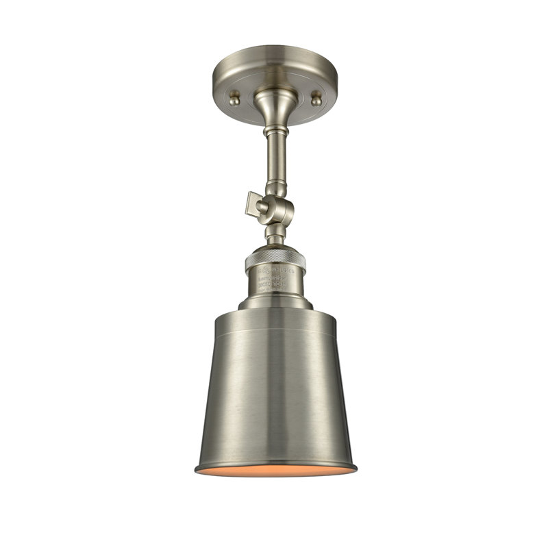 Lavender Hill Semi Flush Mount, Brushed Satin Nickel