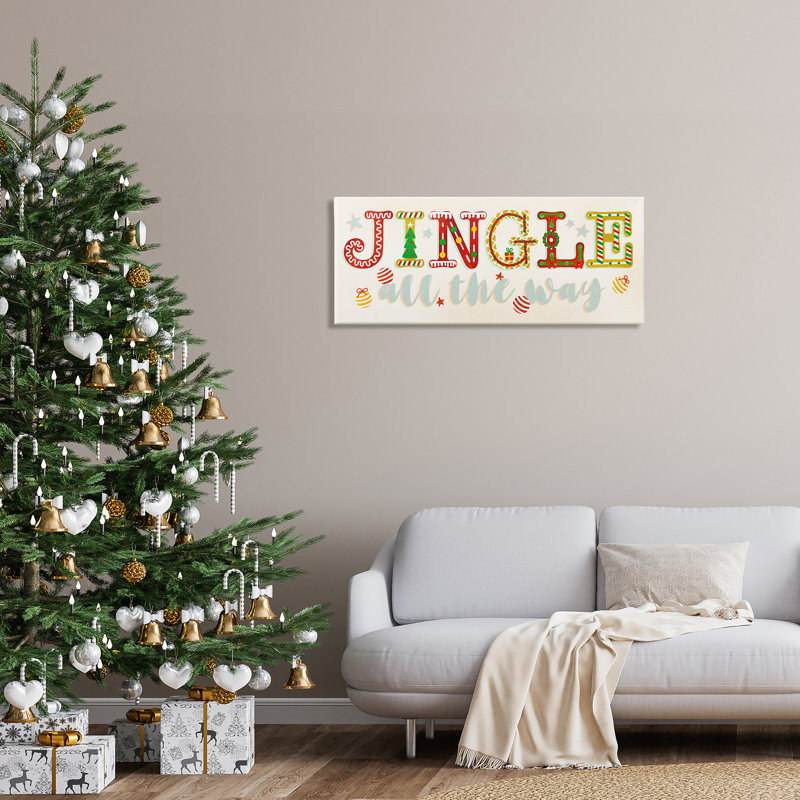 «Jingle All The Way Festive Holiday», impression numérique sur estampe numérique par Ziwei Li, H 17 po x l 40 po x P 1,5 po
