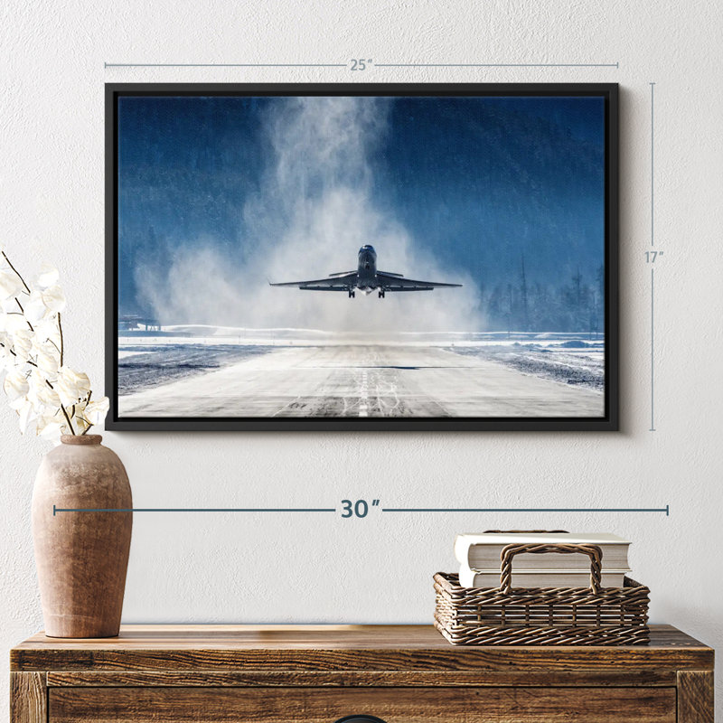 Transport "Art mural du premier avion", H 17 po x l 25 po